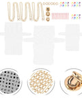 3 Sets Plastic Canvas Mesh Sheets Purse Making Kit With Hardware For Structured Bags Embroidered Handbag Craft Supplies To Prevent Sagging And Make Designs Pop, white mesh sheets and gold hardware