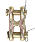 Six Pack Tough As Nails 3/8 Inch Grade 70 Double Clevis Chain Repair Links For Trailers And Trucks Zinc Plated Alloy Steel