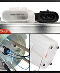 Electric Fuel Pump Module Assembly With Pressure Sensor for Chevrolet Suburban 1500 and GMC Yukon XL 1500 connectors and details
