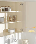 Two Pack Full Overlay Cabinet Hinges Frameless Self Closing Silent Soft Close Bracket Heavy Duty Smooth Action No Fuss Setup 35Mm Cup Diameter For Kitchen Cabinet Remodel in use on a beige cabinet.
