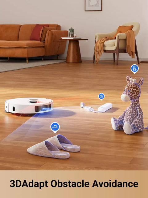 Ultra Heat Robot Vacuum And Mop With Mop Extend Edge Cleaning For Real Clean, 7000Pa Suction, detecting obstacles
