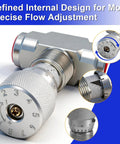 L08 Hydraulic Flow Control Valve Bidirectional Restrictor For 1-2 Ton Mini Excavator Easy Install with precise flow adjustment dial