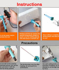 Electric Hot Wire Foam Cutter Pen 10cm For Styrofoam Board With Stand And Adapter Safe Non-Slip Hand Craft Art Tool For White Foam Cutting Projects Easy To Use instructions for safe operation.