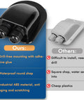 Dual Cable Entry Gland For Solar Panels IP68 Waterproof Weatherproof Housing Fits 6 To 12mm Cables Black Heavy Duty Industrial ABS