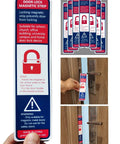Emergency Door Lockdown Magnetic Strips For Quick Security No Fuss Install wear-resistant PVC in use on door handle