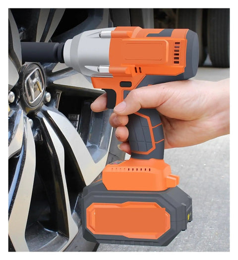 Gangsuqd Cordless Brushless Impact Wrench High Torque 1/2 Inch Electric Power Tool For Car Tire Change And Heavy Duty Home Improvement Projects Fast Efficient Portable Design With Durable Motor