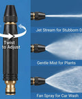Power Washer Hose Nozzle With Adjustable Sprayer Patterns For Home And Auto Wash High Pressure Gun Attachment Wand use