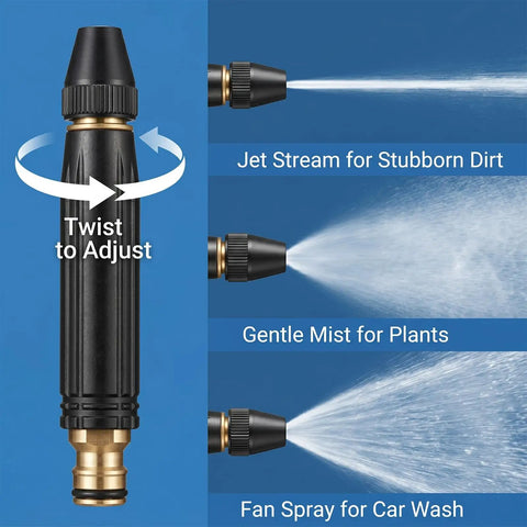 Power Washer Hose Nozzle With Adjustable Sprayer Patterns For Home And Auto Wash High Pressure Gun Attachment Wand use
