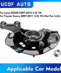 Front Left And Right Steering Knuckle Wheel Bearing Hub Assembly For Toyota Camry 3.5L V6 2007 2011 And Lexus ES350 2007 2012 OE Substitute Replaces LK043 LK044 686 260 686 261