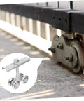 Heavy Duty Sliding Door Roller Kit With Galvanized Track Pulley, 500Kg Load Capacity, Smooth Glide System for industrial use