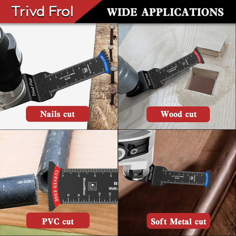 Heavy Duty Oscillating Multi Tool Blades That Slice Through Wood Plastic Metal And Nails Like Butter With Vibration Control for cutting nails, wood, PVC, and soft metal.
