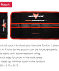 Black and red tool pouch for Brute 6.25 Inch Screw Extractor Pliers With Tool Pouch Made In Japan Durable Multipurpose Screw Removal Tool