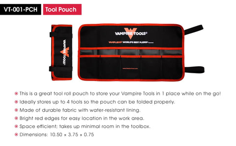 Black and red tool pouch for Brute 6.25 Inch Screw Extractor Pliers With Tool Pouch Made In Japan Durable Multipurpose Screw Removal Tool