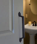 Barn Door Handle Set Eleven And One Eighth Inch Built Tough Rustic Cast Iron Gate Pulls In Black Ultra Durable Heavy Duty Door Hardware