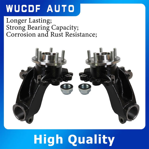 Front Left Steering Knuckle Wheel Bearing Hub Assembly For Ford Focus 2012 2018 2.0L L4 Electric Hatchback Sedan Direct Fit Bolt On OE Substitute