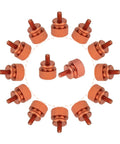Orange Anodized Aluminum Thumb Screws 10 Pack 6 32 Thread Computer Case Fasteners For Case Panels Power Supply And Hard Drives