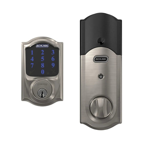 Top Notch Smart Deadbolt Lock Featuring Keyless Entry And Sleek Satin Nickel Finish Paired With No Sweat Setup For Rock Solid Home Security And Simple Z Wave Integration