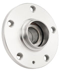 Rear Wheel Hub Bearing Assembly 512319 Direct Fit Drop In 5 Lug With ABS, silver metal hub with mounting holes