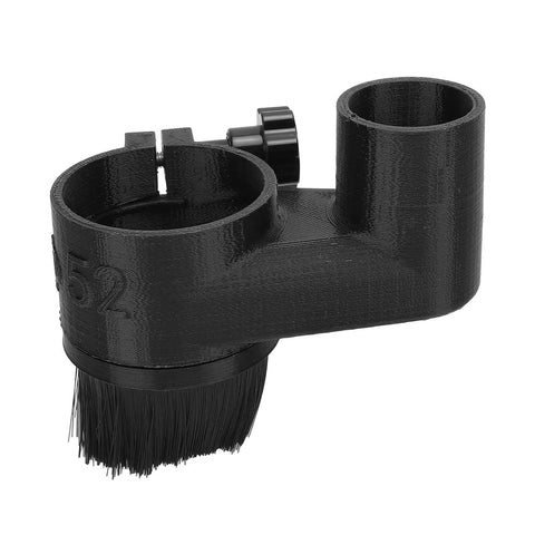 Slick CNC Router Dust Shoe With 52MM Magnetic Mount, black resin, 52mm mag base, designed for dust collection on routers.