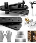 Heavy Duty Hidden Door Pivot Hinge Built To Last With 570 Lbs Capacity And 360 Degree Rotation, Solid 304 Stainless Steel Kit
