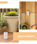 Enjoy Zero Sweat Fixes And Keep Your Greenhouse Sealed Tight Through Any Change With Heavy Duty BOPP Waterproof Patch Tape For Plastic Sheeting Repair Needs on wooden patio with flower pot.