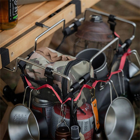 Desktop Trash Can Holder And Hanging Rack Organizer For Home And Camping Keeps Your Space Clean With A Reusable Bag Cage