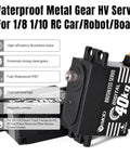 Beefy High Torque 40Kg Brushless Digital Waterproof RC Servo For 1/8 To 1/12 Scale Crawlers And Trucks, metal gear