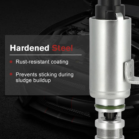 Close-up of Engine Variable Valve Timing VVT Solenoid Oil Control Valve Replacement showing sturdy construction and features.