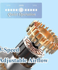 Slick Bladeless Portable Neck Fan For Car Drivers And Ev Owners Killer Hands Free Cooling With 3 Adjustable Speeds Rechargeable 1800 Mah Battery Sweet Airflow For Travel Commuting And Hot Days Keep Chill All Summer Long showing inner workings of silent turbine with adjustable airflow.