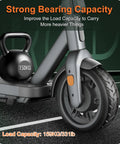 Front wheel of electric scooter with 2 Pack 50/75-6.1 Electric Scooter Tire and Tube Replacement Set With Thick Inner Tubes 8.5x2