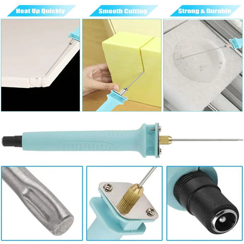 Hot Wire Foam Cutter Pen 30W High Power Foam Cutting Tool with Adjustable Voltage for precise cutting and engraving