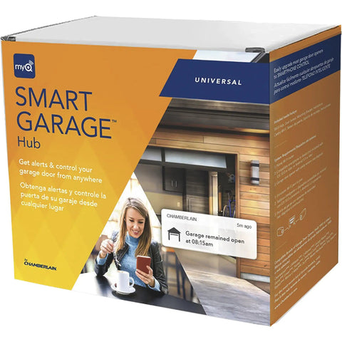 MyQ WiFi Smart Garage Door Hub Lets You Open And Close Your Garage Door From Anywhere With Your Phone Real Time Alerts packaging box