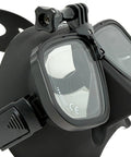 Low Volume Freedive Mask With Action Camera Mount For Spearfishing Freediving Snorkeling And Scuba Diving Pro Grade Anti Fog Tech With Pre Attached Film And Reef Safe Spray Black Frame Clear Lens
