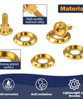 Titanium Windshield Bolts Set For Street Glide And Road Glide Dope Performance Screws High Strength Corrosion Resistant