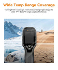 Thermal Imaging Camera With Thermometer Mode For Field Work 320 By 240 Infrared Imaging Native 256 By 192 Sensor Delivers True 256 Level Hardware IQ Deep Learning Upscale To 320 For Crisp Heat Signatures On The Job, handheld view