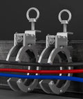 Multiple Angle Adjustable Wire Guide Roller With Reinforced Steel Bracket For Cable Routing And Bridge Wire Pulling In Commercial Conduit Layout, 65mm stainless steel ring opening, 330° rotation