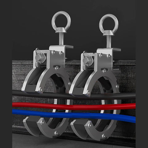 Multiple Angle Adjustable Wire Guide Roller With Reinforced Steel Bracket For Cable Routing And Bridge Wire Pulling In Commercial Conduit Layout, 65mm stainless steel ring opening, 330° rotation