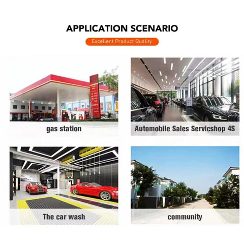 Heavy Duty Full Auto Car Wash Machine Non Contact High Pressure Cleaner With Air Dryer showcased in gas station and car wash settings.