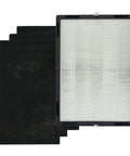 Replacement H13 True HEPA Filter Set with Four Activated Carbon Pre Filters for LivePure LP350 Series Air Purifiers