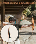 Bow String Silencers for Longbow and Recurve 2 Pairs Self Adhesive Limb Protectors, Dead Silent Hunting And Practice Gear