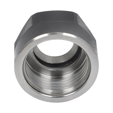 Solid 5 Pack Of Er16-A Collet Nuts For Cnc Milling Machine Clamps, Hardened Steel Clamp Holder, Super Smooth Threads, Vibration Free High Speed Machining, Precision Tool Parts For Pro Shops - Close-up of a CNC collet nut with smooth threads.
