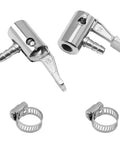 Go To Tool 2 Pack Quarter Inch Lock On Air Chuck Slick Thumb Press Design Tough As Nails Metal Build Zero Leak Seal with clamps.