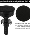 Close-up of high-density non-slip mute felt pad for 20 Pack Adjustable Furniture Leveling Feet Three Eighths Inch 16 Thread Heavy Duty