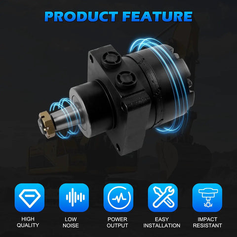 Direct Replacement Hydraulic Wheel Motor For Parker Dynamic Series Beefy Cast Iron High Torque 300cc Per Revolution 240 Bar Max