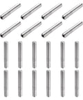 20 Pcs M6-1 X 30mm Grub Screws 304 Stainless Steel Cup Point Hex Socket Drive Allen Head Set Screws For Bathroom Fixtures Repair Furniture DIY Projects And More