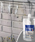 Heavy Duty Waterproof Roof Sealant Liquid Coating For Exterior Leaks Concrete Cracks Long Lasting No Fuss All Purpose Sealant For Rv Boat And Home beside cracked concrete wall.