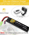 11.1V 2000mAh 30C LiPo Battery For Airsoft, RC Car, Drone And Model Rifle With Mini Tamiya And JST XH Connectors