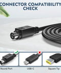 Universal Ac Dc Adapter For Provo Craft Cricut 6X12 Personal Cutting Machine plug compatibility check with round port connector.