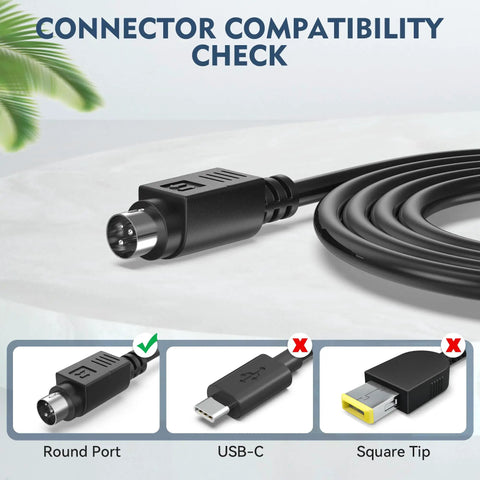 Universal Ac Dc Adapter For Provo Craft Cricut 6X12 Personal Cutting Machine plug compatibility check with round port connector.