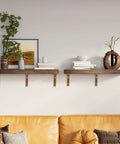 Sturdy Wooden Shelf Brackets Set For Wall Mounts With L Shaped Triangle Shelving Brackets Includes Mounting Screws 5.12 Inch